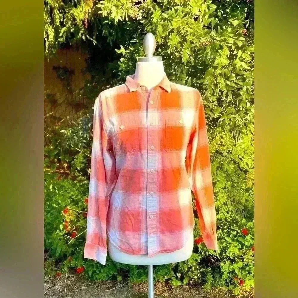 MADEWELL flannel shirt women’s 100% cotton
